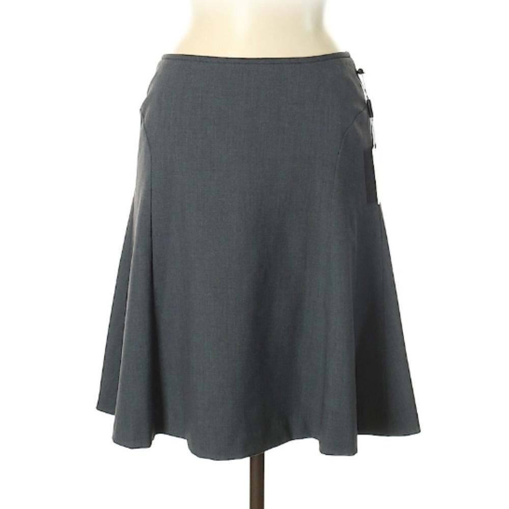 Flared Calvin Klein Charcoal Skirt